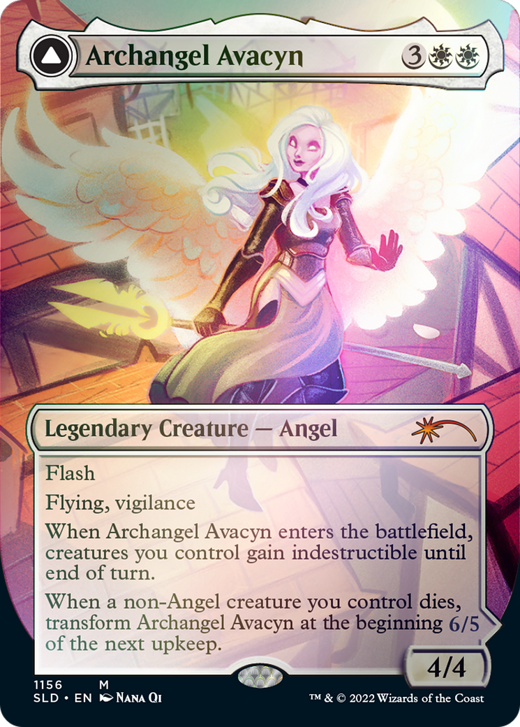 Archangel Avacyn // Avacyn, the Purifier (Borderless) [Secret Lair: From Cute to Brute] | Fandemonia Ltd