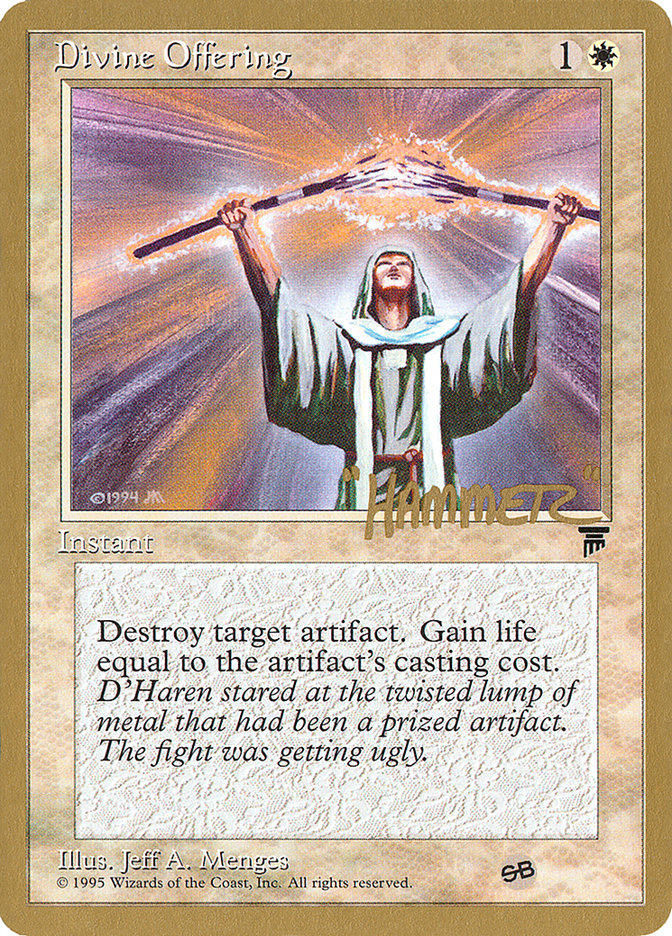 Divine Offering (Shawn "Hammer" Regnier) (SB) [Pro Tour Collector Set] | Fandemonia Ltd