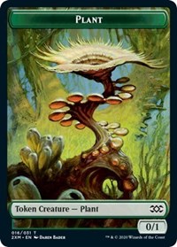 Plant // Saproling Double-sided Token [Double Masters Tokens] | Fandemonia Ltd
