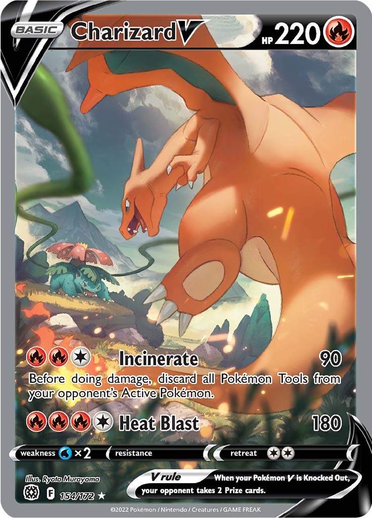 Charizard V (154/172) [Sword & Shield: Brilliant Stars] | Fandemonia Ltd