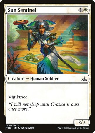 Sun Sentinel [Rivals of Ixalan] | Fandemonia Ltd