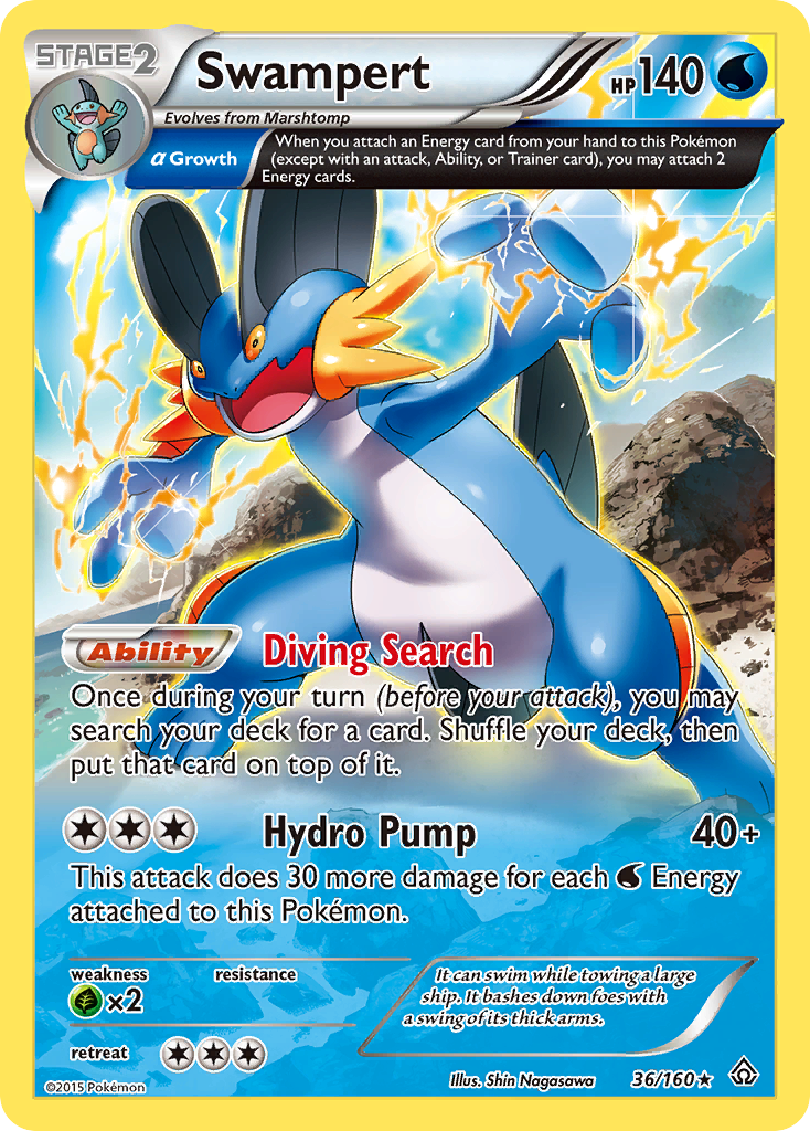 Swampert (36/160) [XY: Primal Clash] | Fandemonia Ltd