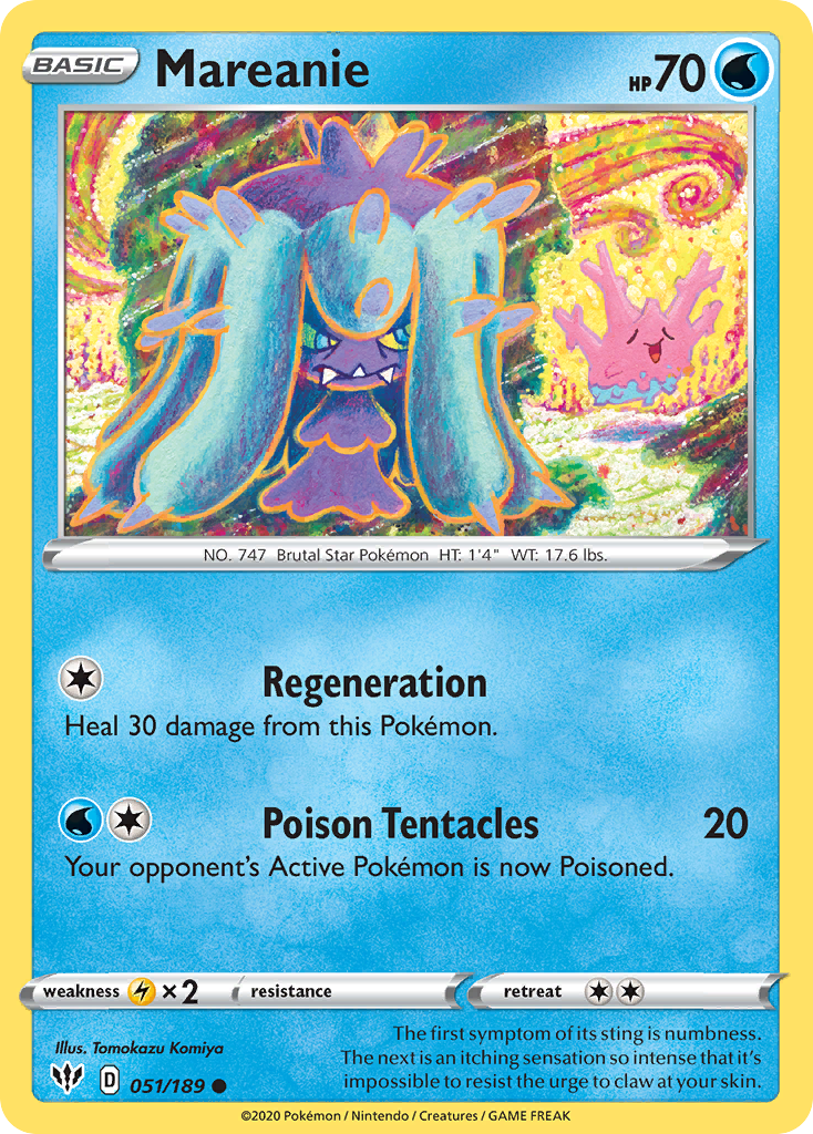 Mareanie (051/189) [Sword & Shield: Darkness Ablaze] | Fandemonia Ltd
