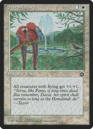 Serra Aviary [Homelands] | Fandemonia Ltd