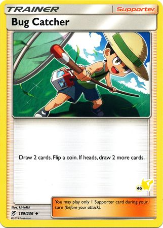 Bug Catcher (189/236) (Pikachu Stamp #46) [Battle Academy 2020] | Fandemonia Ltd