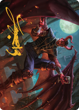 Raphael, Fiendish Savior Art Card (40) (Gold-Stamped Signature) [Commander Legends: Battle for Baldur's Gate Art Series] | Fandemonia Ltd