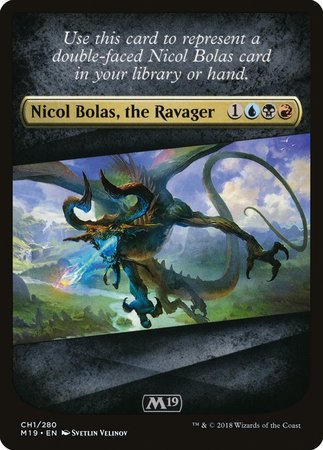 Checklist Card - Core Set 2019 (Nicol Bolas, the Ravager) [Core Set 2019 Tokens] | Fandemonia Ltd