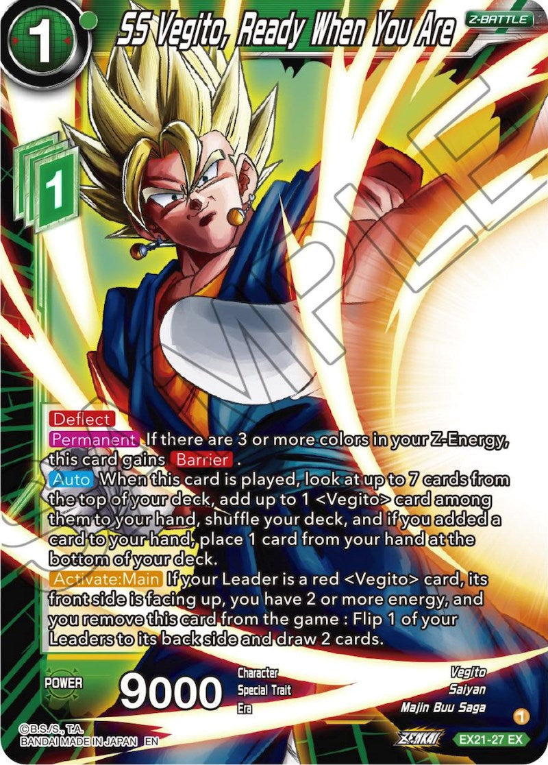 SS Vegito, Ready When You Are (EX21-27) [5th Anniversary Set] | Fandemonia Ltd