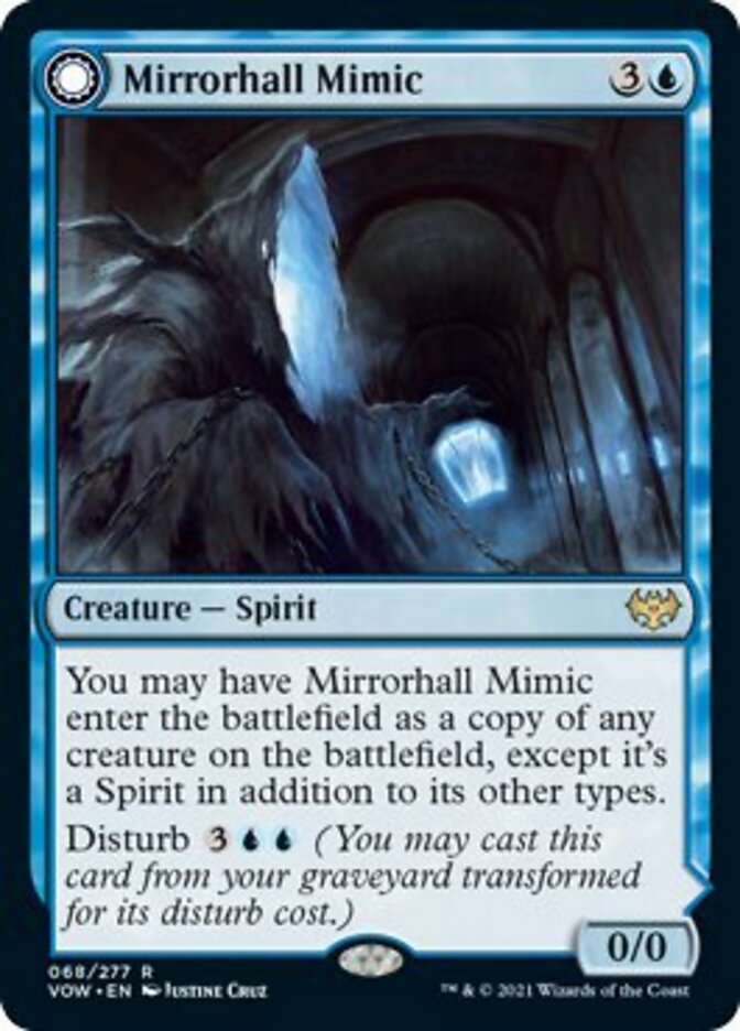 Mirrorhall Mimic // Ghastly Mimicry [Innistrad: Crimson Vow] | Fandemonia Ltd