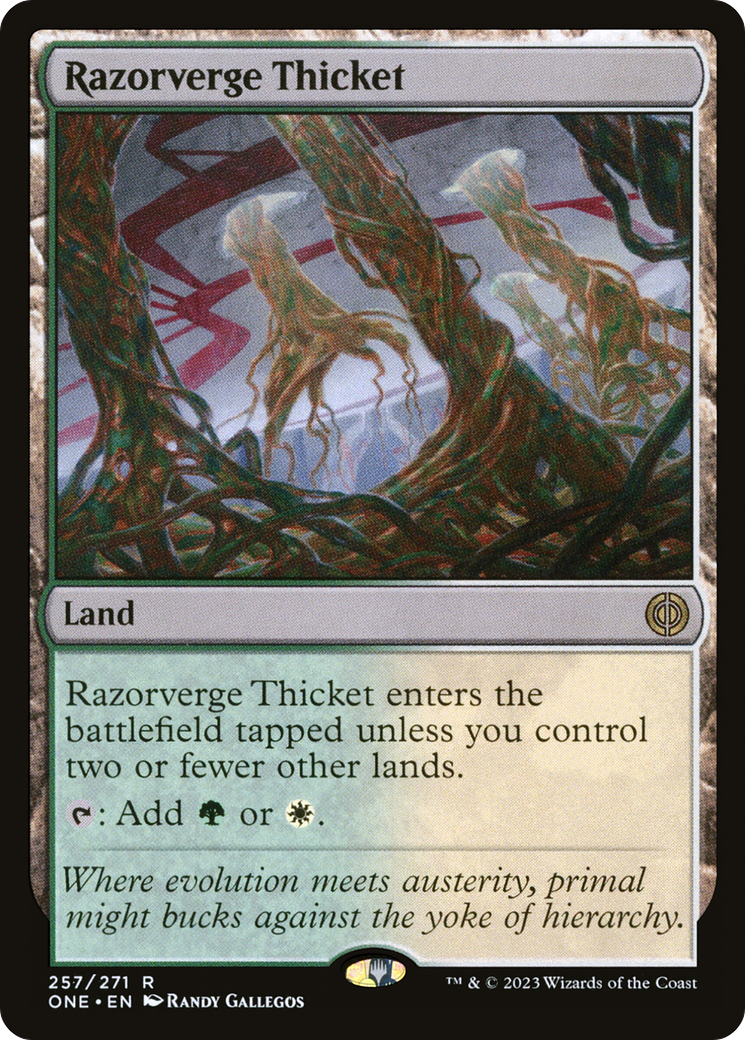 Razorverge Thicket [Phyrexia: All Will Be One] | Fandemonia Ltd