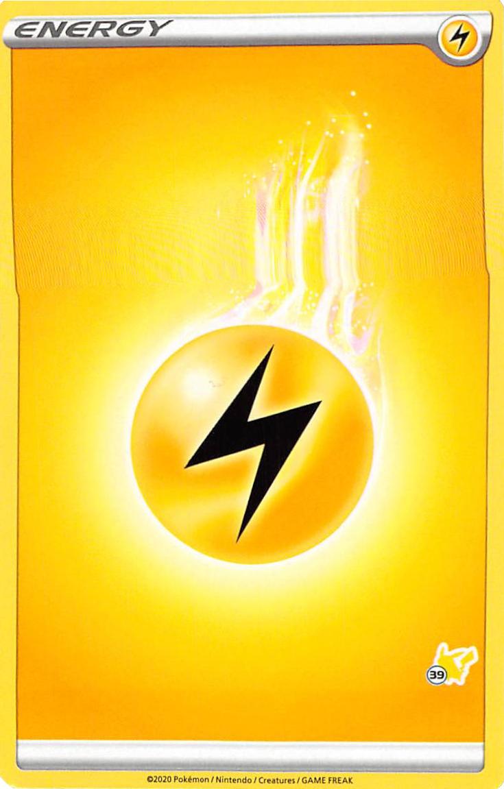 Lightning Energy (Pikachu Stamp #39) [Battle Academy 2022] | Fandemonia Ltd