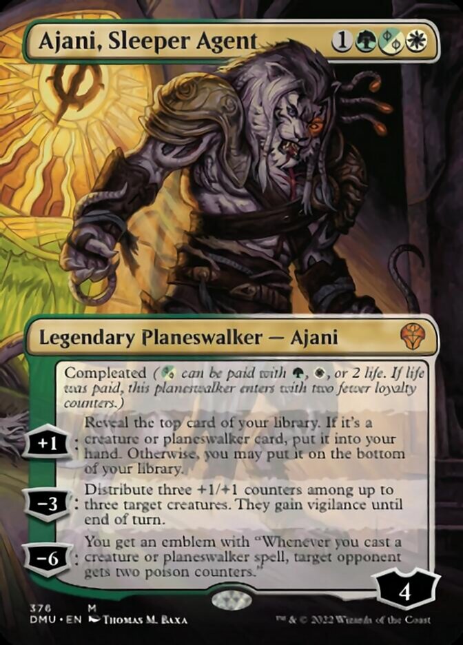 Ajani, Sleeper Agent (Borderless) (376) [Dominaria United] | Fandemonia Ltd