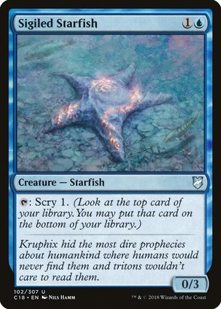 Sigiled Starfish [Commander 2018] | Fandemonia Ltd
