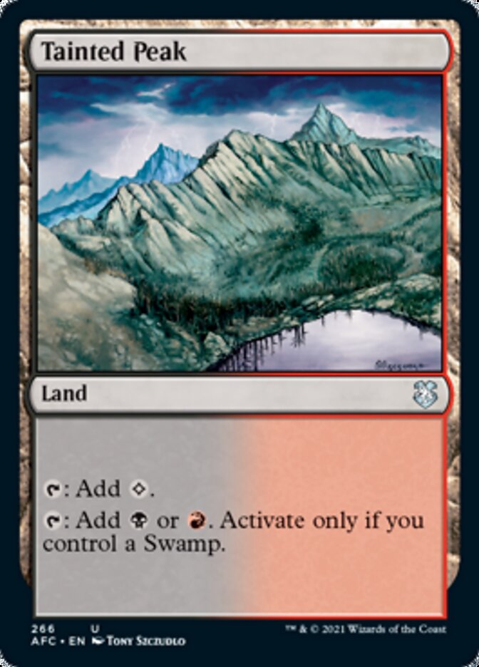 Tainted Peak [Dungeons & Dragons: Adventures in the Forgotten Realms Commander] | Fandemonia Ltd