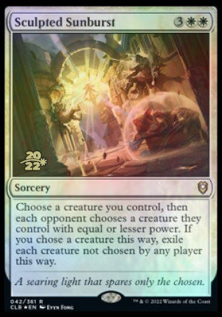 Sculpted Sunburst [Commander Legends: Battle for Baldur's Gate Prerelease Promos] | Fandemonia Ltd