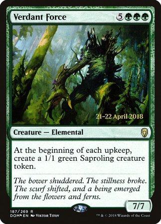 Verdant Force [Dominaria Promos] | Fandemonia Ltd