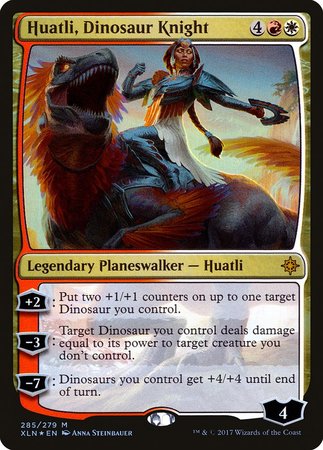 Huatli, Dinosaur Knight [Ixalan] | Fandemonia Ltd