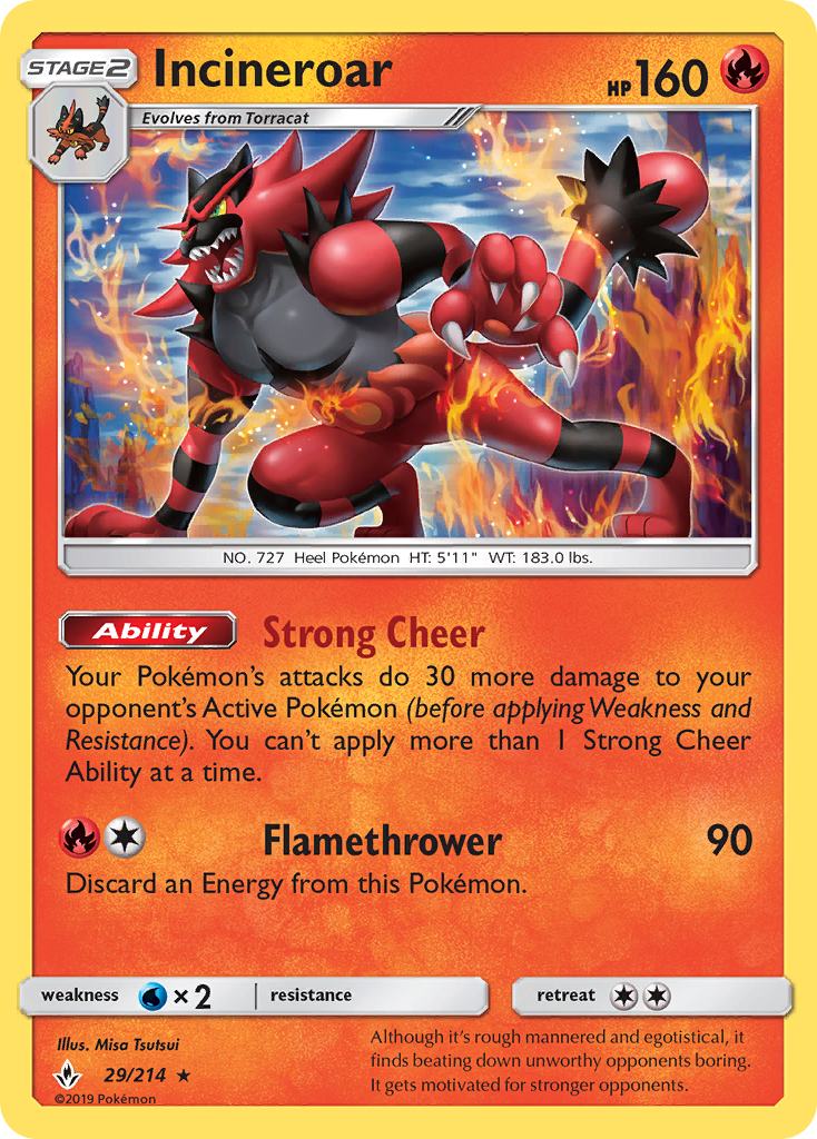 Incineroar (29/214) [Sun & Moon: Unbroken Bonds] | Fandemonia Ltd