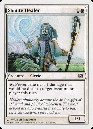 Samite Healer [Eighth Edition] | Fandemonia Ltd