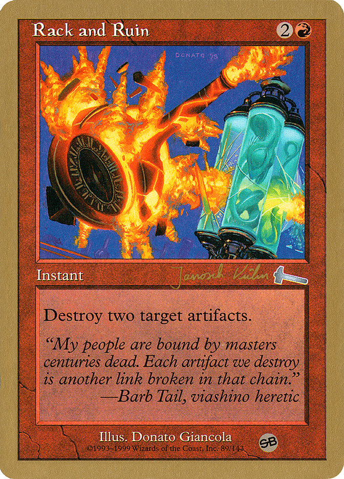 Rack and Ruin (Janosch Kuhn) (SB) [World Championship Decks 2000] | Fandemonia Ltd