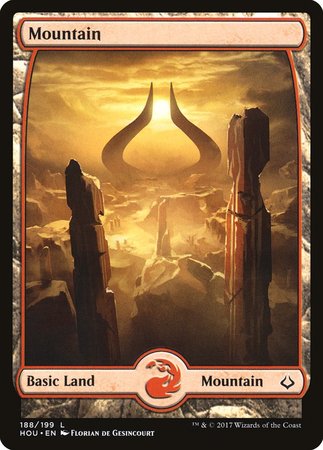 Mountain (188) - Full Art [Hour of Devastation] | Fandemonia Ltd