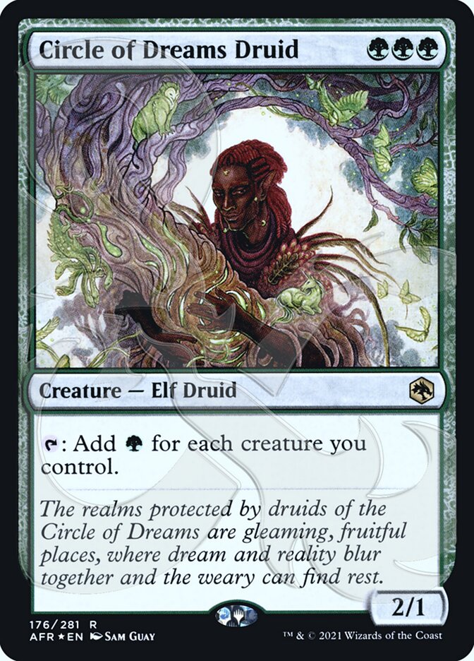 Circle of Dreams Druid (Ampersand Promo) [Dungeons & Dragons: Adventures in the Forgotten Realms Promos] | Fandemonia Ltd