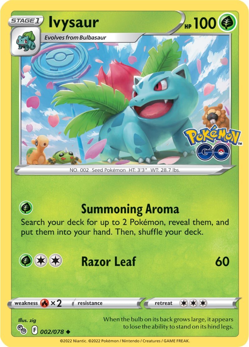 Ivysaur (002/078) [Pokémon GO] | Fandemonia Ltd