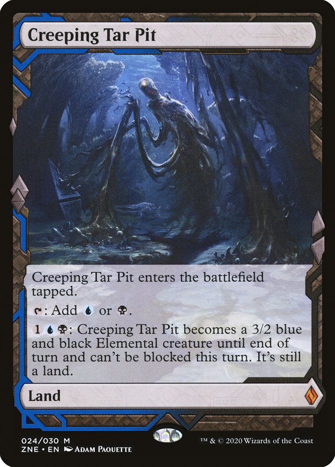 Creeping Tar Pit [Zendikar Rising Expeditions] | Fandemonia Ltd