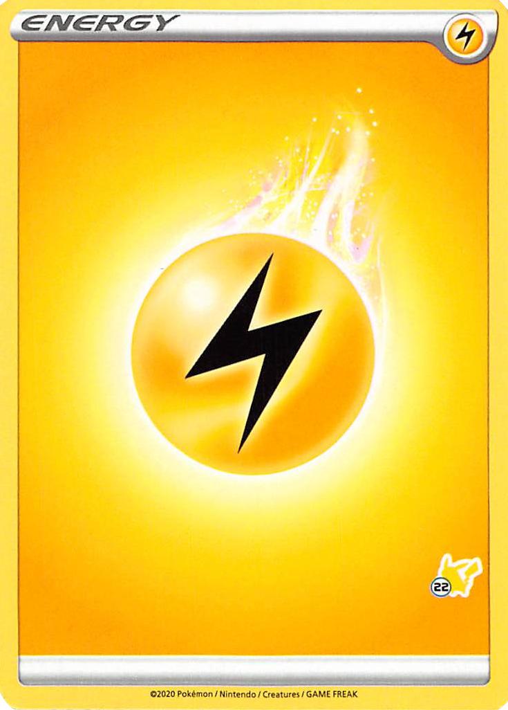 Lightning Energy (Pikachu Stamp #22) [Battle Academy 2022] | Fandemonia Ltd