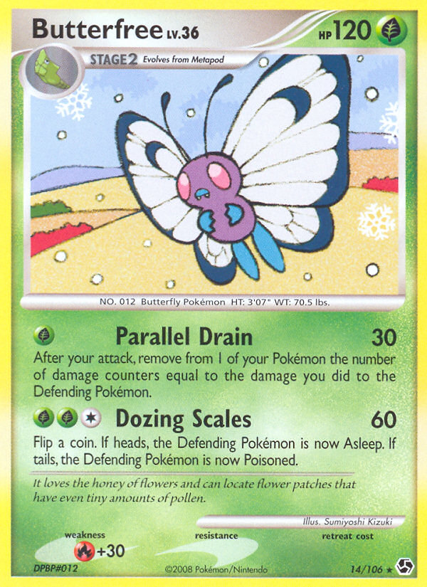 Butterfree (14/106) [Diamond & Pearl: Great Encounters] | Fandemonia Ltd