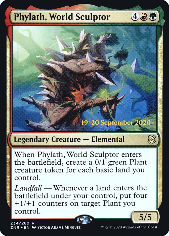 Phylath, World Sculptor  [Zendikar Rising Prerelease Promos] | Fandemonia Ltd