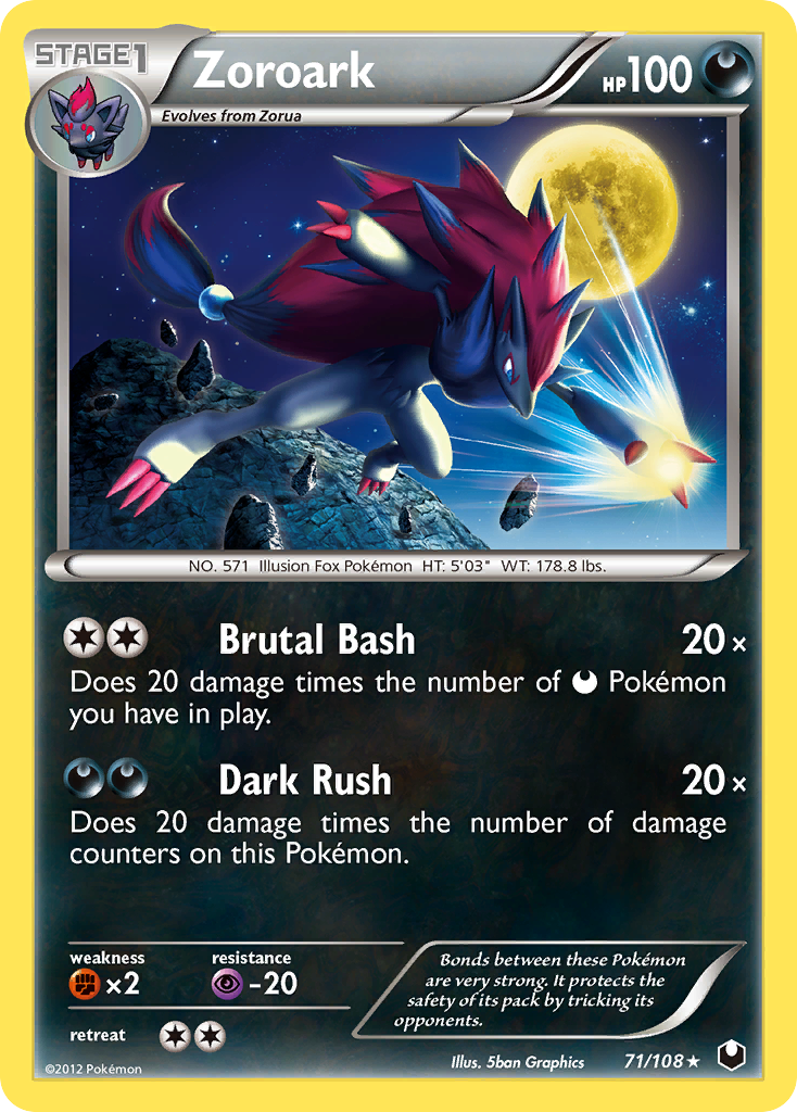 Zoroark (71/108) [Black & White: Dark Explorers] | Fandemonia Ltd