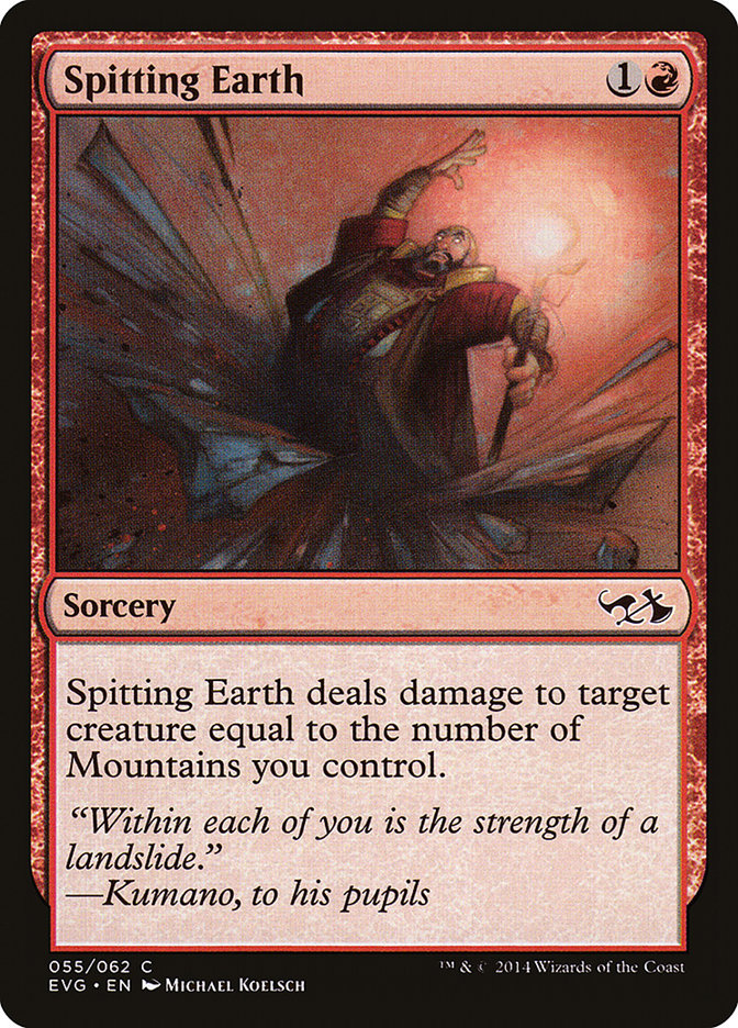 Spitting Earth (Elves vs. Goblins) [Duel Decks Anthology] | Fandemonia Ltd