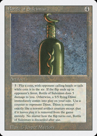 Bottle of Suleiman [Revised Edition] | Fandemonia Ltd