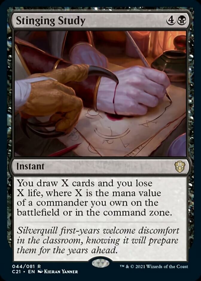 Stinging Study [Commander 2021] | Fandemonia Ltd
