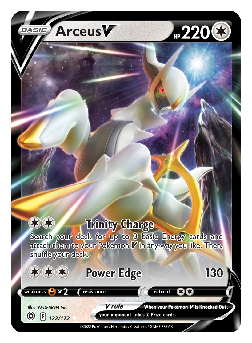 Arceus V (122/172) [Sword & Shield: Brilliant Stars] | Fandemonia Ltd