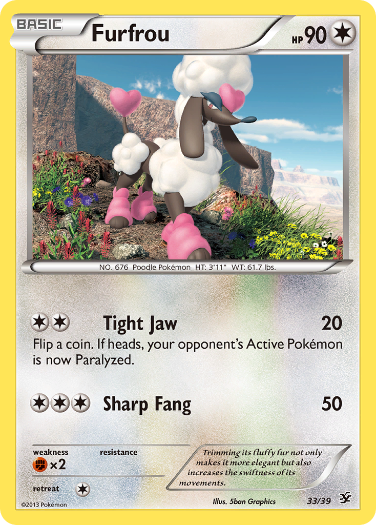 Furfrou (33/39) [XY: Kalos Starter Set] | Fandemonia Ltd