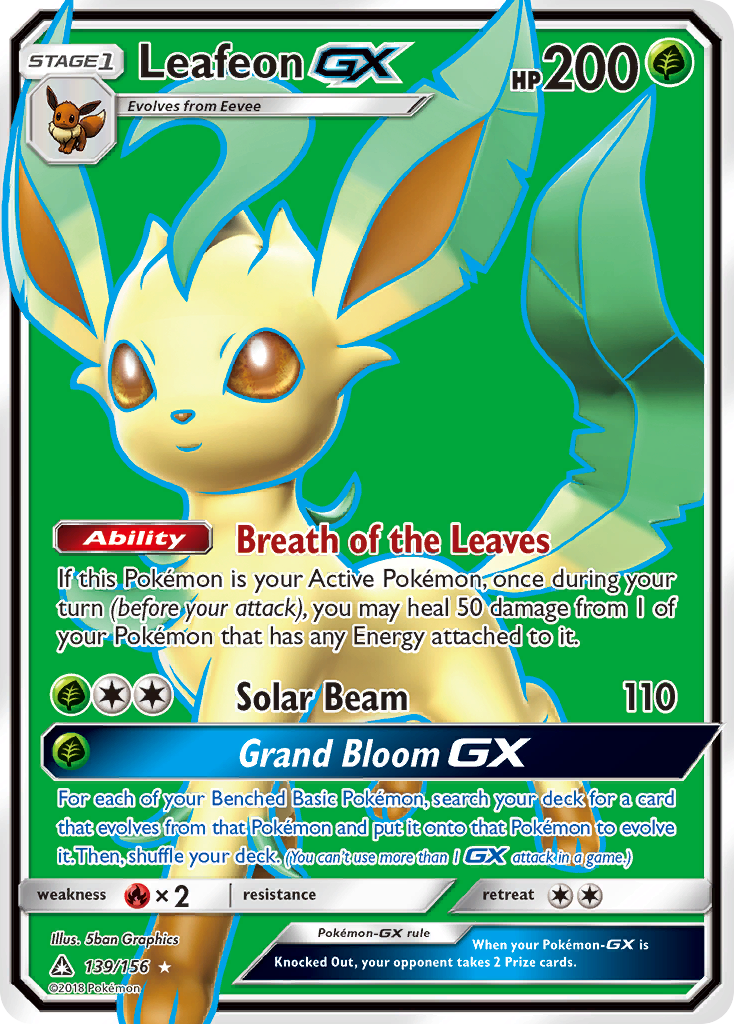 Leafeon GX (139/156) [Sun & Moon: Ultra Prism] | Fandemonia Ltd