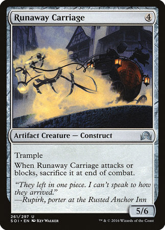 Runaway Carriage [Shadows over Innistrad] | Fandemonia Ltd