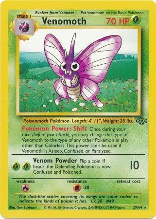 Venomoth (29/64) [Jungle Unlimited] | Fandemonia Ltd