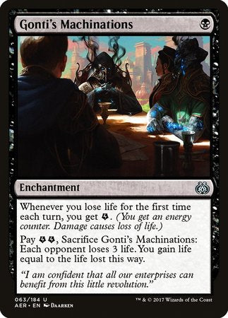 Gonti's Machinations [Aether Revolt] | Fandemonia Ltd