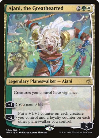 Ajani, the Greathearted [War of the Spark] | Fandemonia Ltd