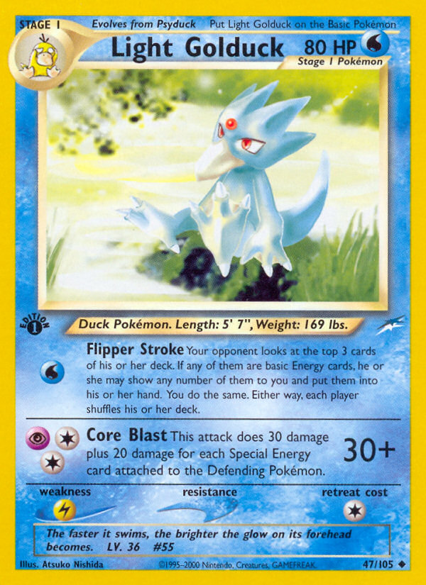 Light Golduck (47/105) [Neo Destiny 1st Edition] | Fandemonia Ltd