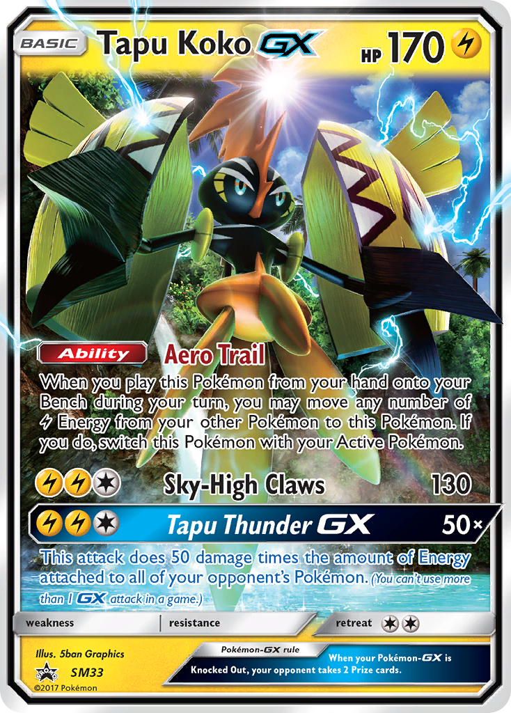 Tapu Koko GX (SM33) [Sun & Moon: Black Star Promos] | Fandemonia Ltd