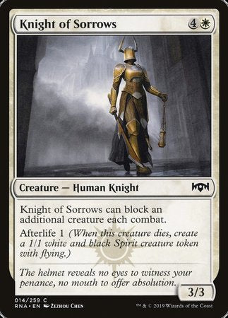 Knight of Sorrows [Ravnica Allegiance] | Fandemonia Ltd