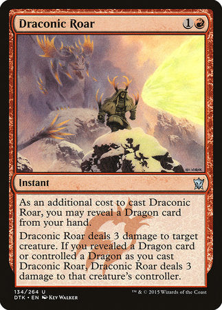 Draconic Roar [Dragons of Tarkir] | Fandemonia Ltd
