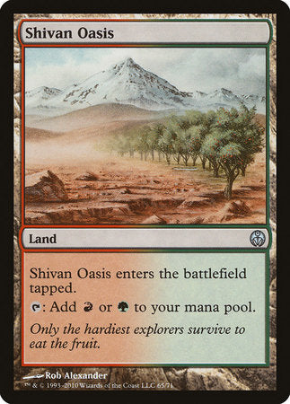 Shivan Oasis [Duel Decks: Phyrexia vs. the Coalition] | Fandemonia Ltd
