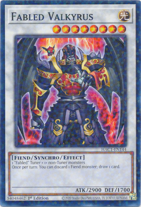 Fabled Valkyrus (Duel Terminal) [HAC1-EN144] Common | Fandemonia Ltd