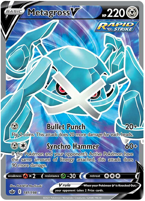 Metagross V (181/198) [Sword & Shield: Chilling Reign] | Fandemonia Ltd