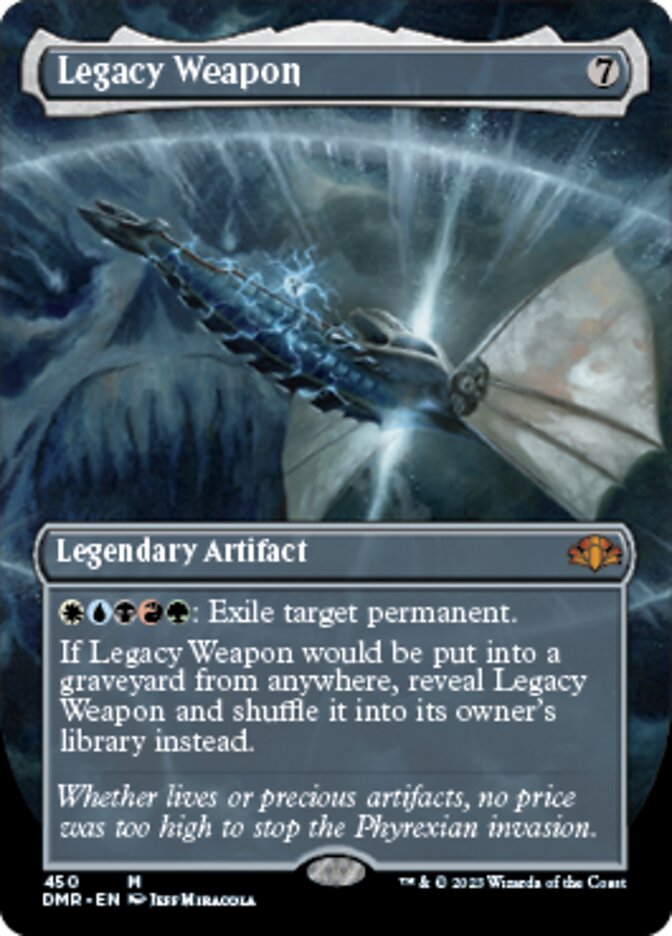 Legacy Weapon (Borderless Alternate Art) [Dominaria Remastered] | Fandemonia Ltd